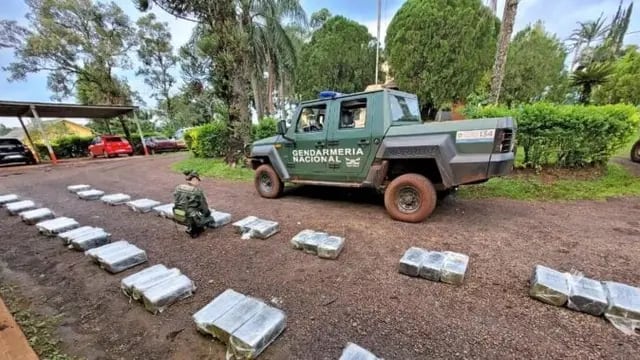 Gendarmería decomisa casi 280 kilogramos de marihuana en un operativo antidrogas en Puerto Rico