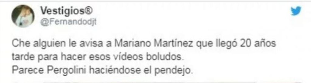 Mariano Martínez generó todo tipo de reacciones en las redes sociales por una serie de videos que compartió en Tik Tok.