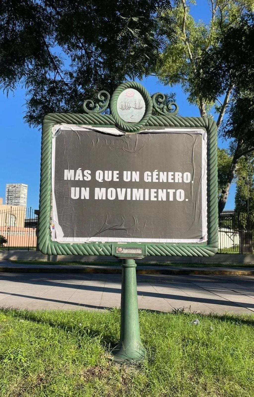 Los carteles que indicaron el regreso de Buenos Aires Trap