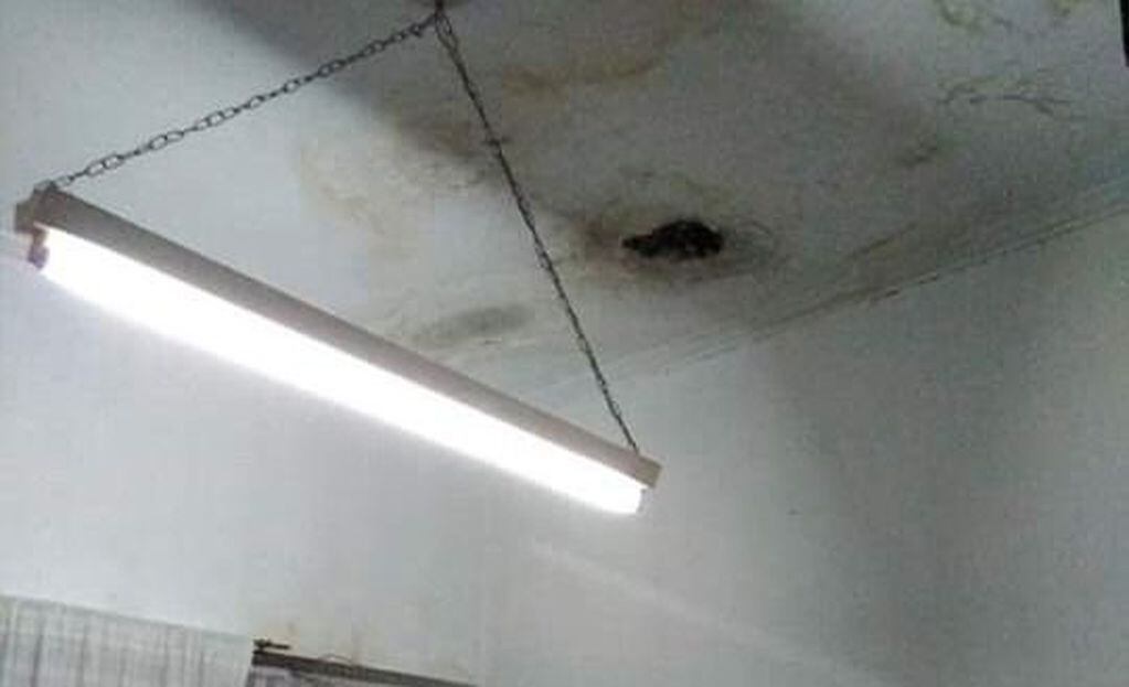 Se cayó parte del techo en una escuela secundaria de Mar del Plata