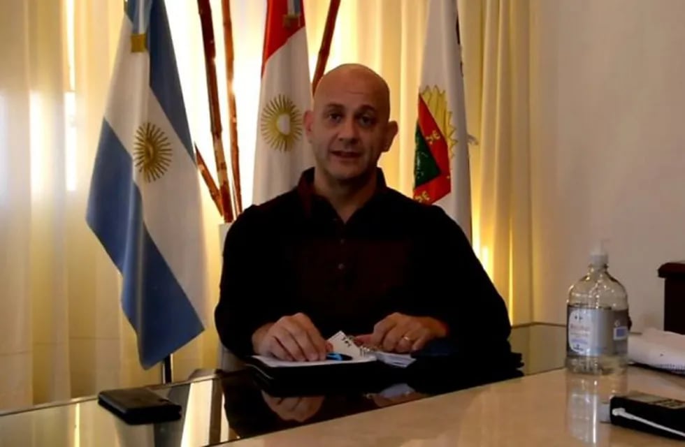 Intendente de Carlos Paz, Daniel Gómez Gesteira. (Foto: captura de pantalla / video difundido).