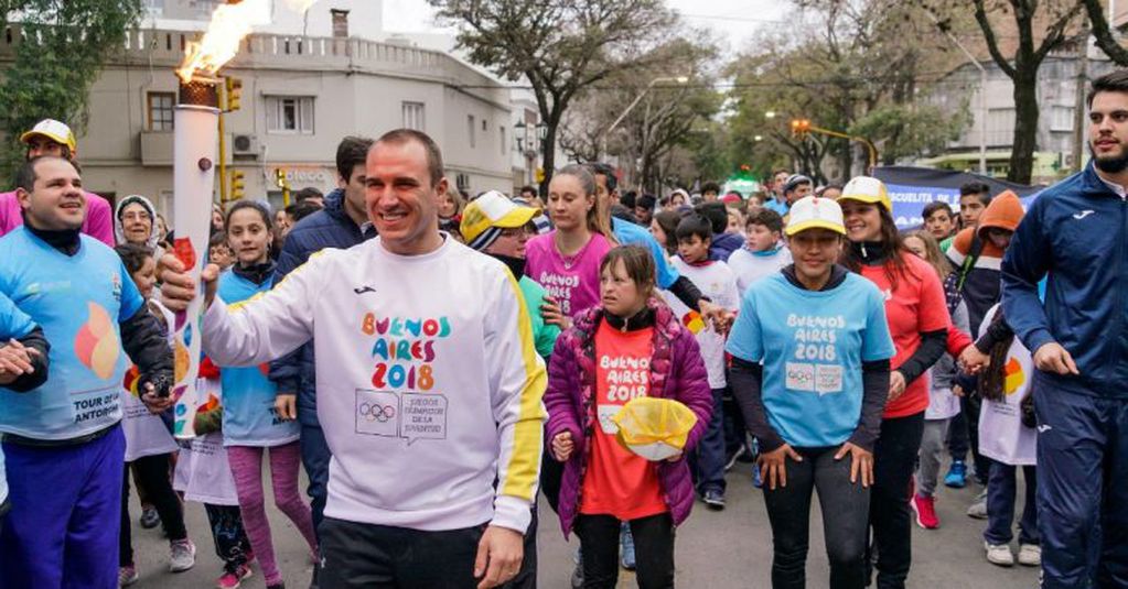 Tour de la Antorcha en el relevo de Paraná (Fotos Guido Martini/Buenos Aires 2018)