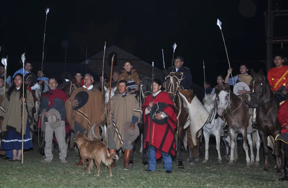Recreación de la Batalla de León, "Día Grande de Jujuy", realizada en 2014, en el mismo lugar de los acontecimientos.