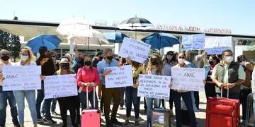 Protesta en el aeropuerto