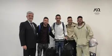 Messi, Di María, Lo Celso y De Pual llegaron a Rosario