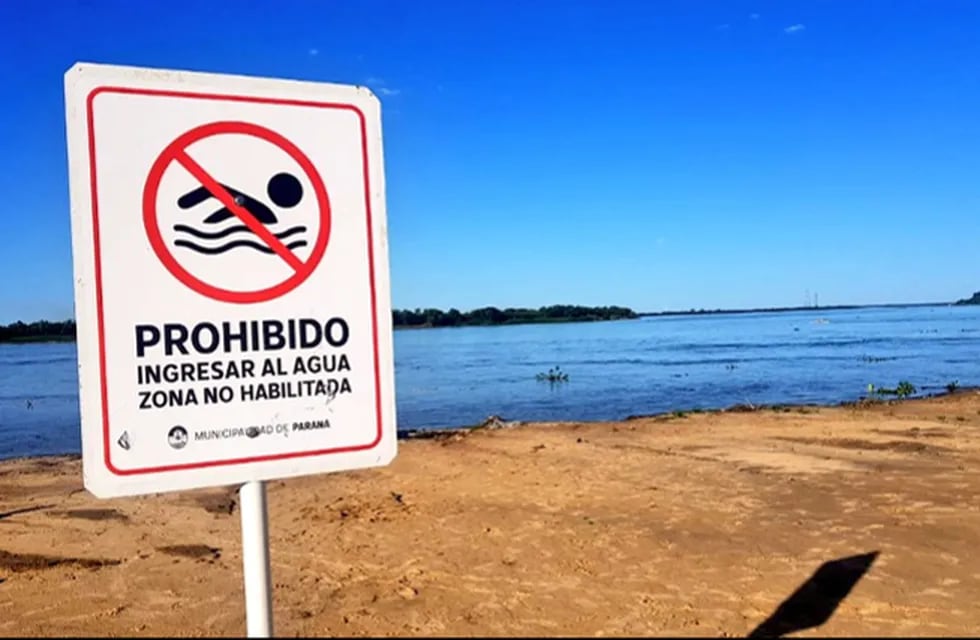No está autorizado el ingreso al río en los balnearios Thompson, Municipal y Bajada Grande.