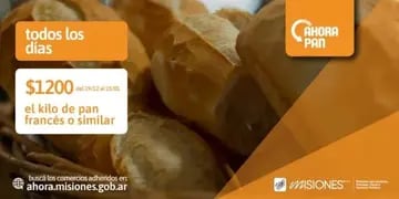 Misiones: el precio del pan se fija en $1200 por kilo con el programa Ahora Pan
