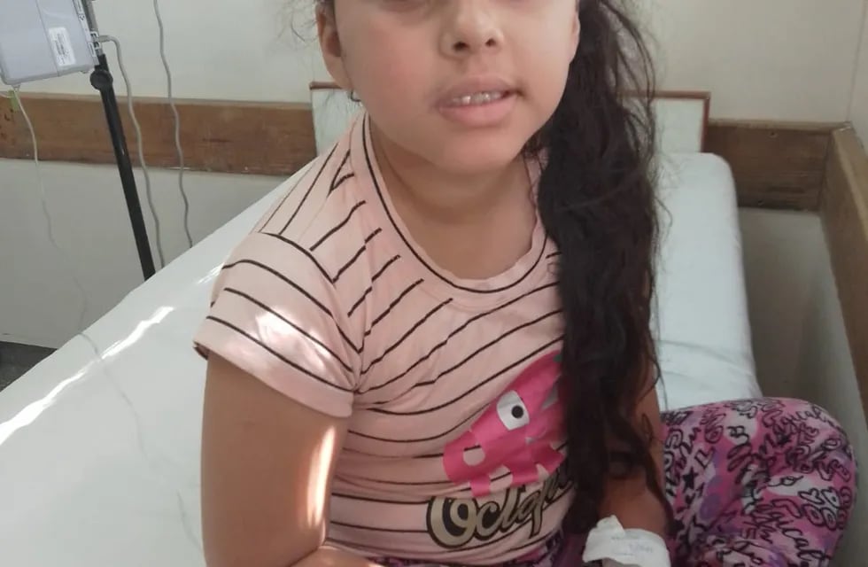 Uma Ortíz, la niña que sufrió un ACV.
