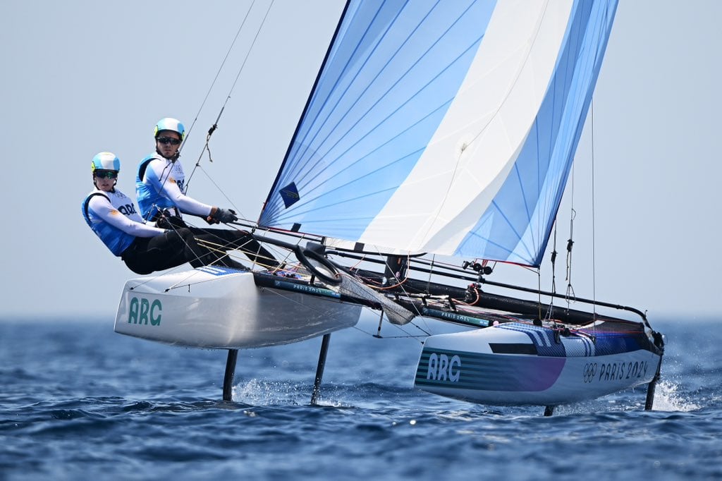 La de Mateo Majdalani y Eugenia Bosco es la 4ª medalla para Argentina en las últimas 5 ediciones de la categoría multicasco de vela en JJOO.