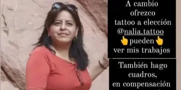 Una joven ofrece tatuajes y cuadros a cambio de ayuda para operar a su mamá