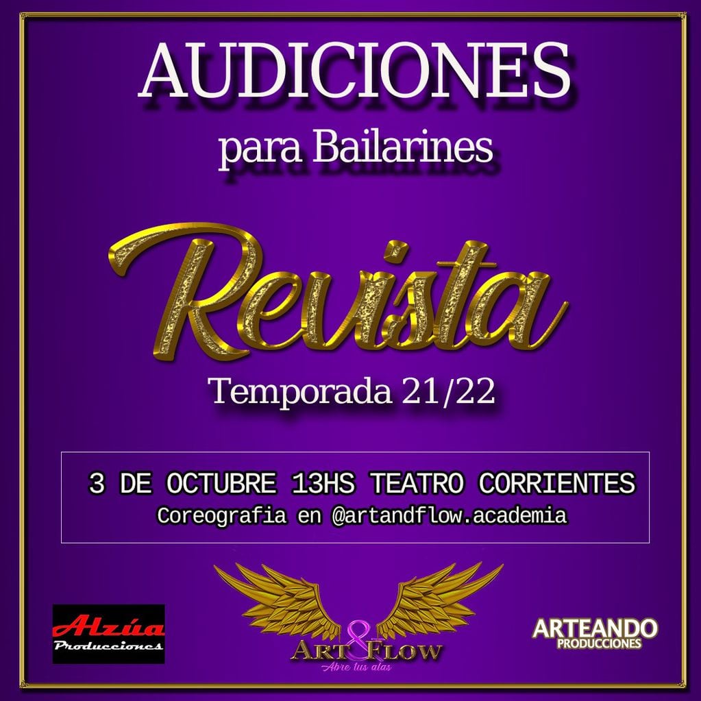 El 3 de octubre se llevará a cabo un casting para seleccionar artistas que formarán parte de revistas que se presentarán en el Teatro Corrientes de Mar del Plata.