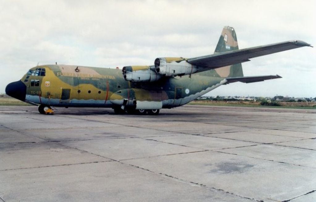 Hércules C130 TC-68 antes de su restauracion.