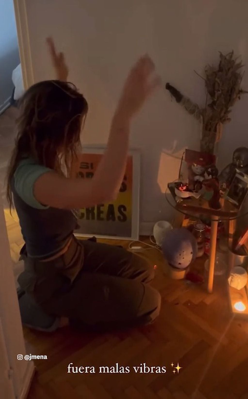 La actriz encabezó un ritual espiritual en su casa y mostró el paso a paso / Foto: Instagram