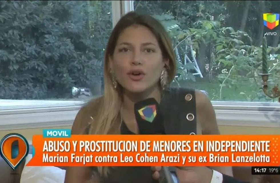 Marian Farjat contó que uno de los imputados por los abusos en Independiente le ofreció prostituirse. (Foto: Captura de pantalla)
