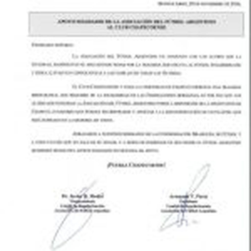Carta AFA a Chapecoense