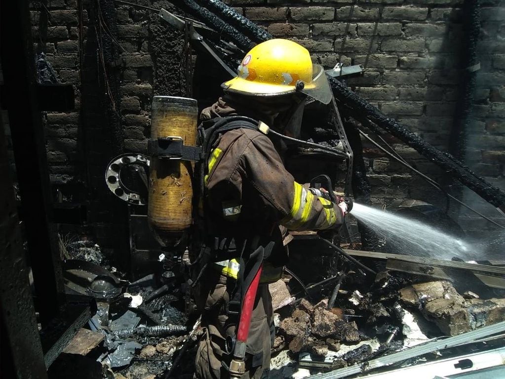 Los Bomberos Voluntarios de Guaymallén están entre los que más intervenciones en incendios forestales realizan en todo el país.