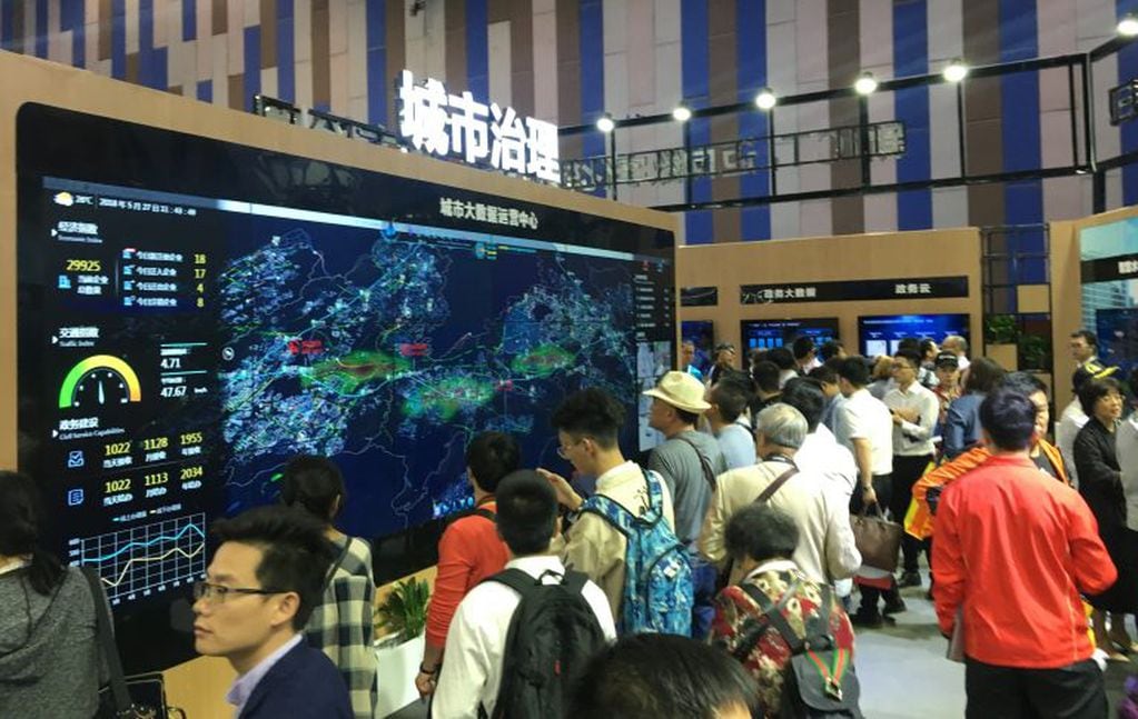 Centro de Exposición de Big Data, en Guizhou. La delegación jujeña asiste al encuentro.