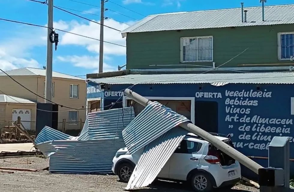 Destrozos en Río Grande por el temporal de viento