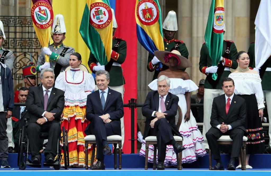Mauricio Macri junto a Lenín Moreno, presidente de Ecuador. (EFE)