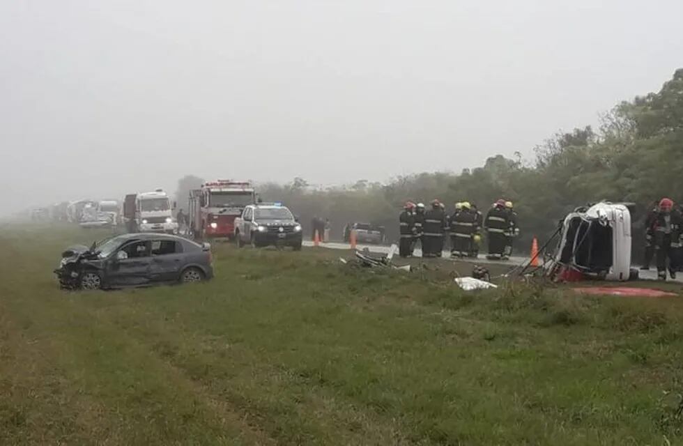 Fatal accidente en la ruta 1 en cercanías de Morteros.