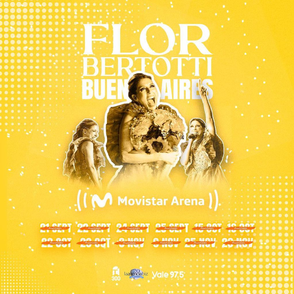 Florencia Bertotti agotó 12 shows en el Movistar Arena y rompió el récord de Emilia Mernes