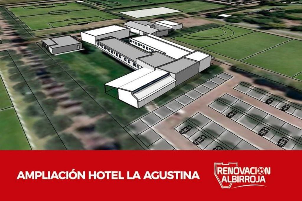 En el predio La Agustina también se contemplan obras, pensando en los chicos de la cantera.