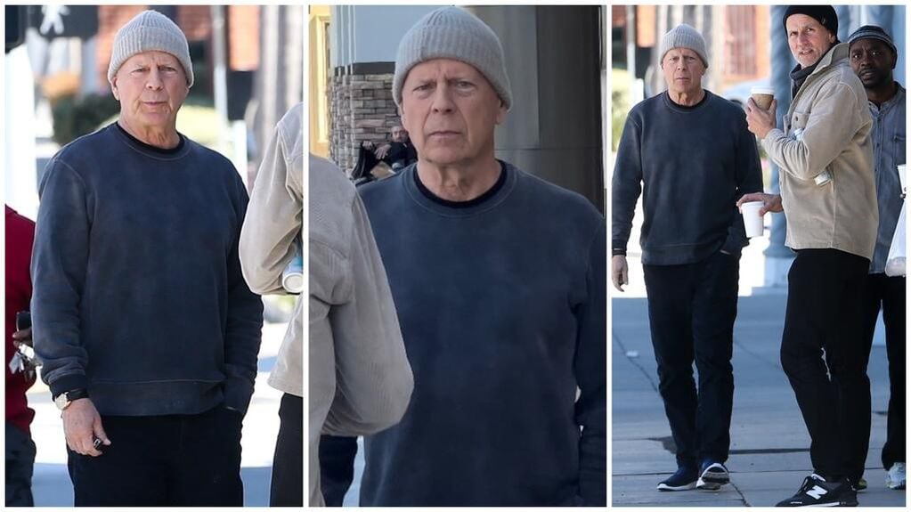 Bruce Willis en público tras ser diagnosticado con demencia frontotemporal.