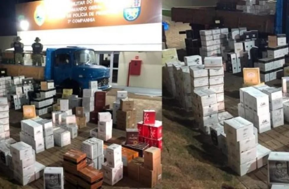 Secuestran 3800 botellas de vinos que eran contrabandeados desde San Antonio a Brasil