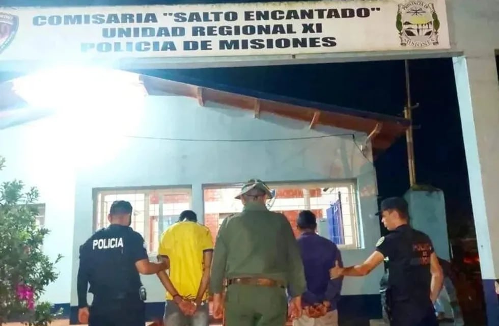Dos cazadores ilegales fueron detenidos en el Parque Provincial de Salto Encantado.