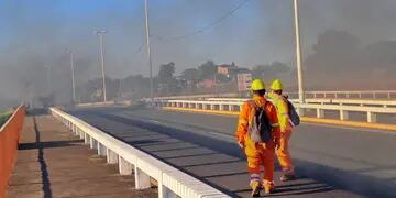 Corte de tránsito en el Acceso Sur de Rosario