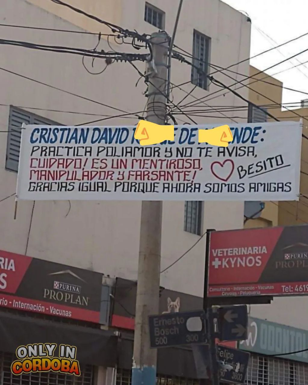 Una dura acusación contra Cristian David, en barrio Ampliación San Fernando.