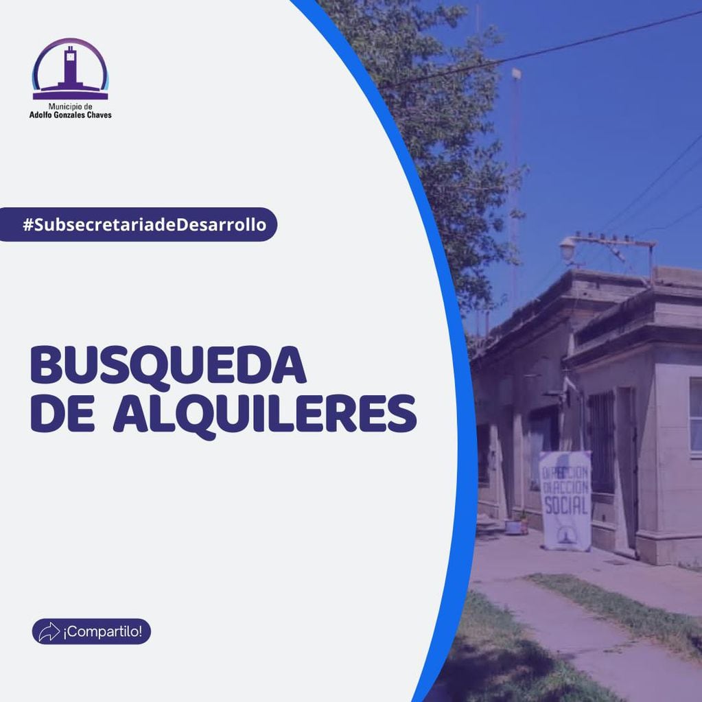 Gonzales Chaves: la subsecretaria de Desarrollo busca viviendas para alquilar
