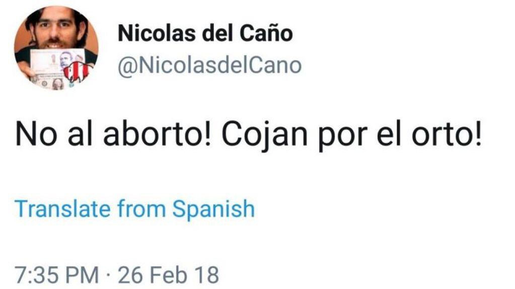 Hackearon la cuenta de Nicolás del Caño. (Web)