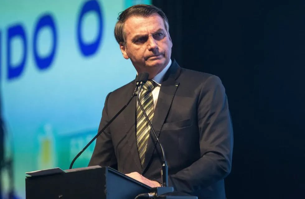 06/08/2019 06 August 2019, Brazil, São Paulo: President of Brazil Jair Bolsonaro attends the opening ceremony of the 29th Congress and Expo Fenabrave at the Transamerica Expo Centre. Photo: Dario Oliveira/ZUMA Wire/dpa POLITICA INTERNACIONAL Dario Oliveira/ZUMA Wire/dpa