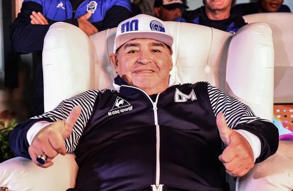 Diego Maradona estará en el partido entre Gimnasia y Patronato. (DPA)