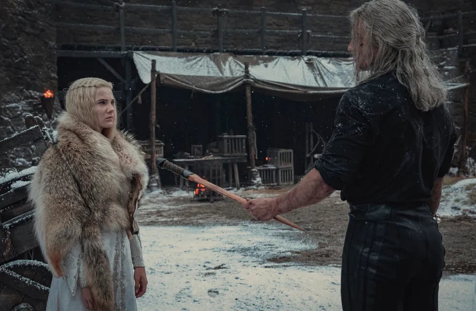 Cirilla y Geralt en "The Witcher"