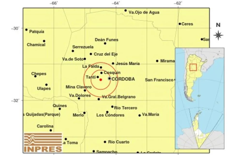 El temblor despertó a varios en Sierras Chicas.