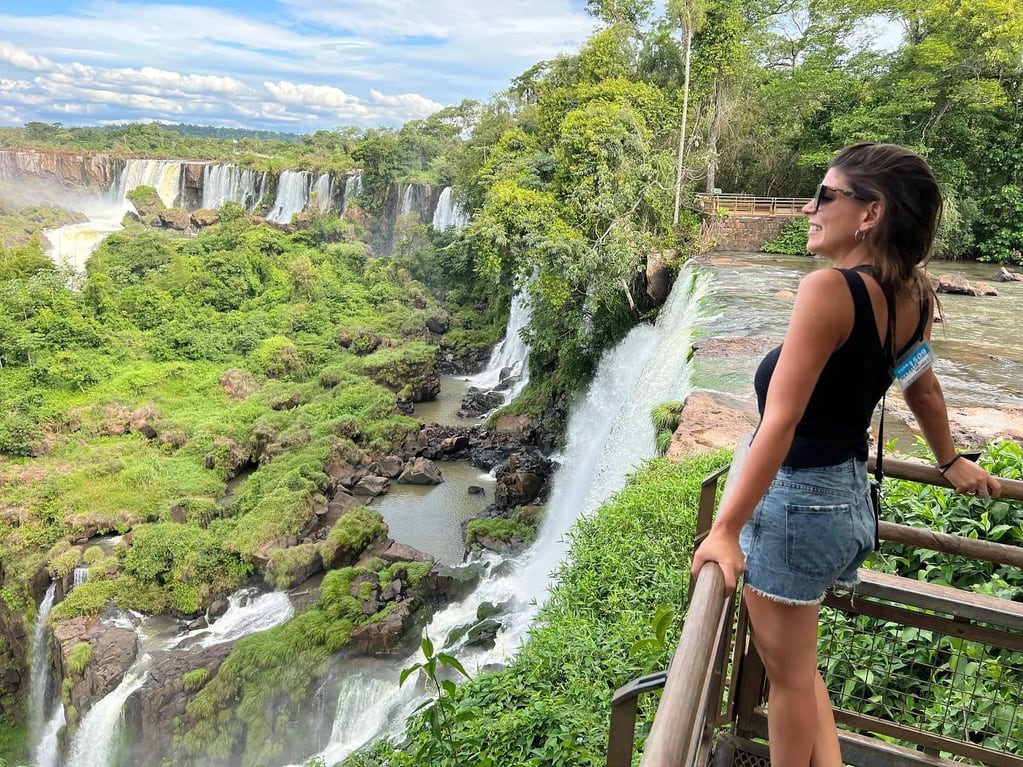 Ornella Ferrara y su viaje soñado a las Cataratas del Iguazú junto a sus padres y hermanos.