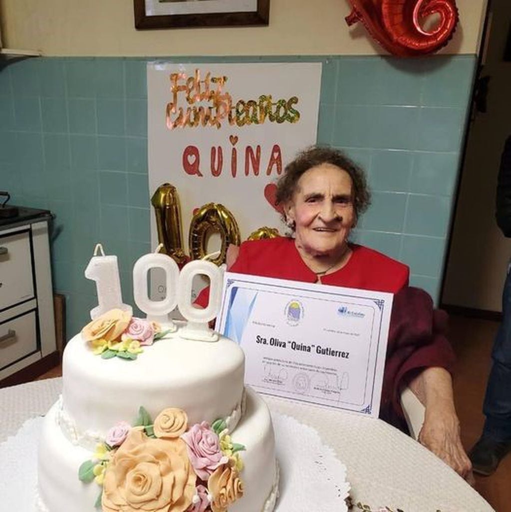 "Quina" Gutiérrez había cumplido 100 años en mayo pasado.