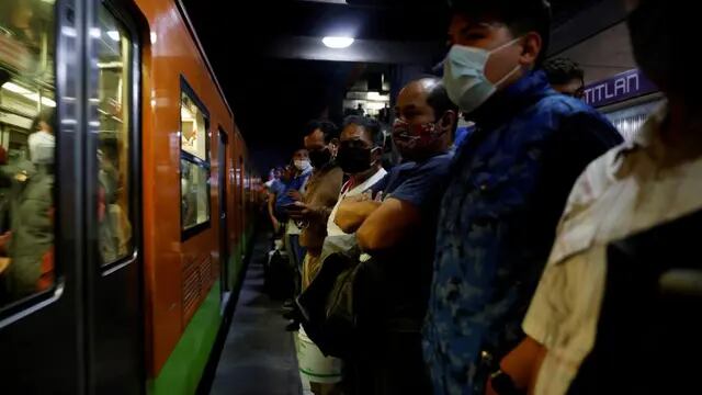El Metro de México DF en medio de la pandemia y una suba de casos Fuente: Reuters