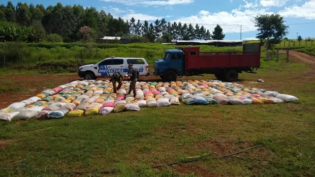 Desmantelan cargamento ilegal de cereales en El Soberbio