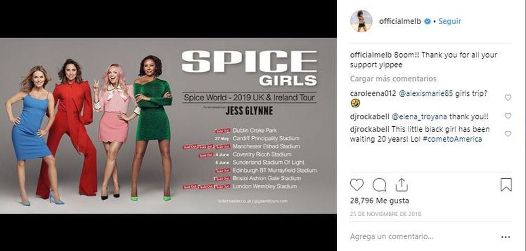 Cuatro de las cinco Spice Girls preparan un show para el próximo 24 de mayo
