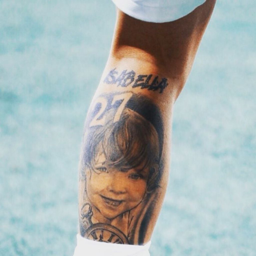Tatuaje de Isabella en la piel de Mauro Icardi (Foto: Instagram).