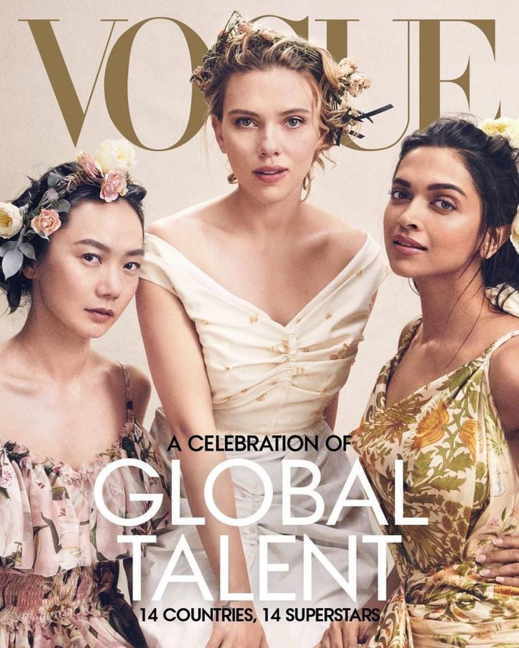 Scarlett Johansson en la portada de Vogue (Instagram)
