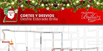 Eldorado: tránsito desviado por desfile navideño