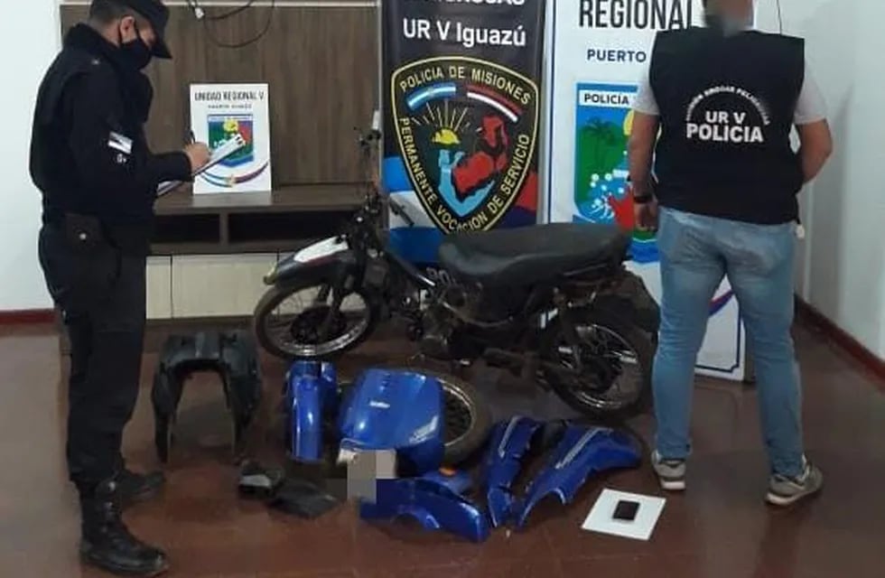 Dos motovehículos fueron recuperados en Puerto Iguazú. Policía de Misiones