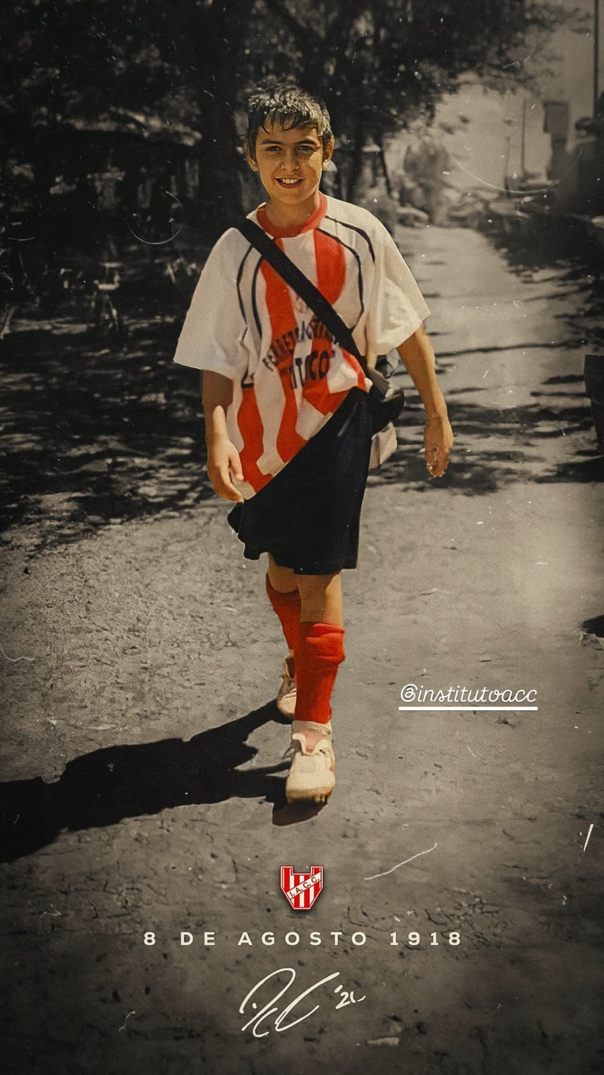 Paulo Dybala y su saludo para Instituto. (Instagram Paulo Dybala).