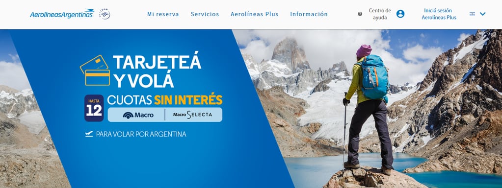 Aerolíneas Argentina presentó su promoción para viajar a distintos destinos por el interior del país.