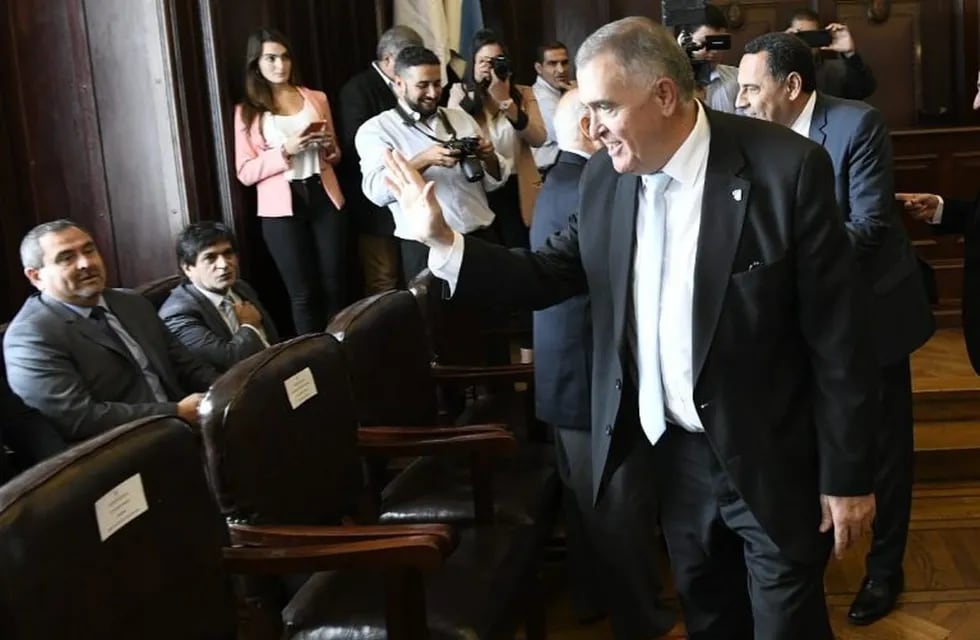Jaldo participó del juramento de nuevo jueces en el Poder Judicial. (Gobierno de Tucumán)