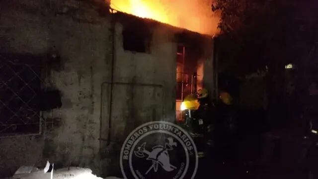 Incendio en Villa María.